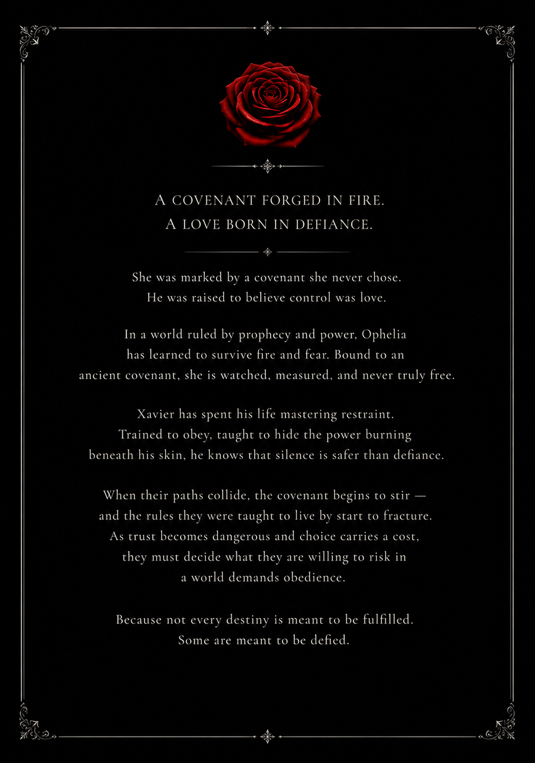 A Covenant Written In Ash- Special edtion